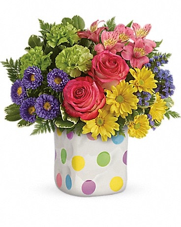 Teleflora's Happy Dots Bouquet Bouquet